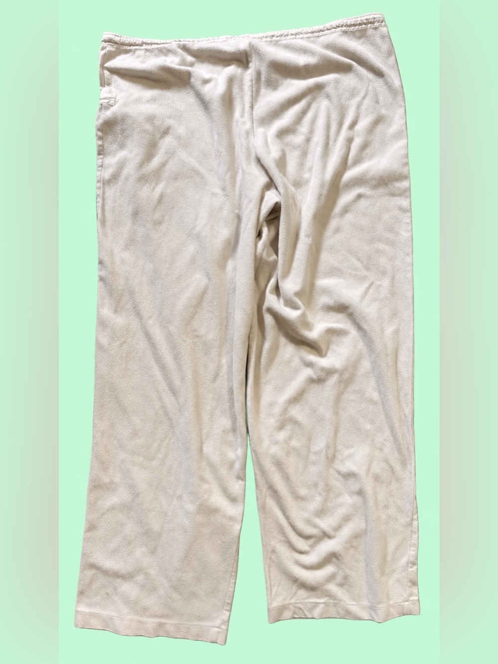 LADIES Calvin Klein CK Cream Vintage Lounge Pants / Pajama Bottoms - S